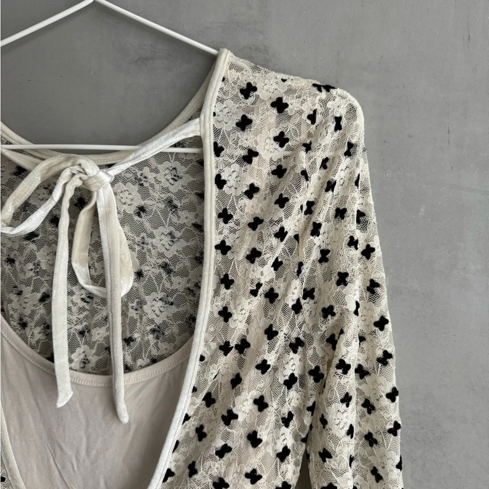 FREE PEOPLE Sheer Delight Mini Dress